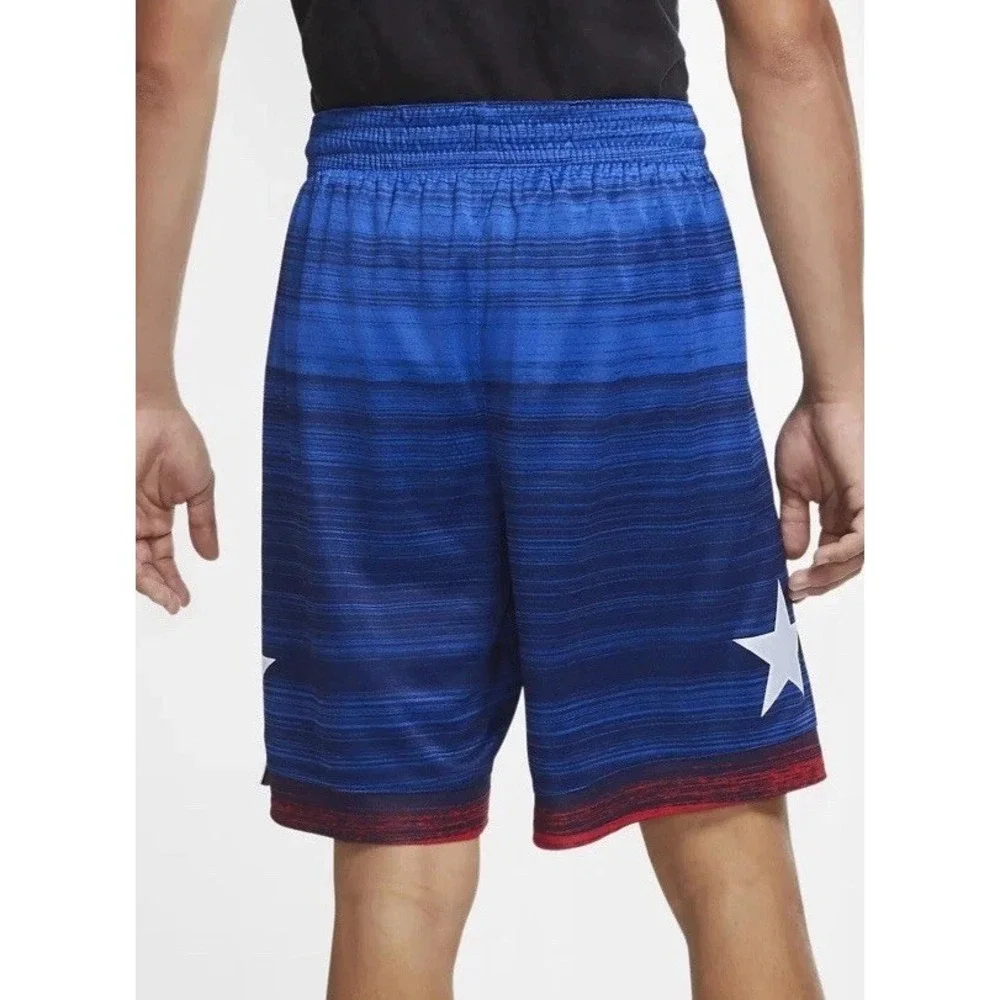 Men's NIKE Team USA Limited Basketball‎ Shorts CQ0176-451 Blue Large